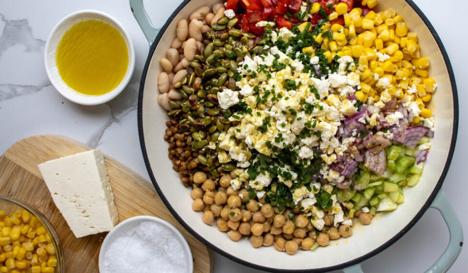 Mixed Bean & Feta Salad – JSHealth