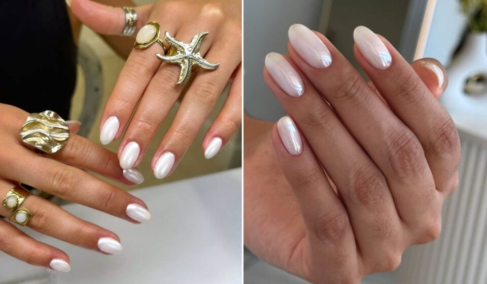 Vanilla Chrome Nails Are the Sweetest Way to Wear a White Manicure
